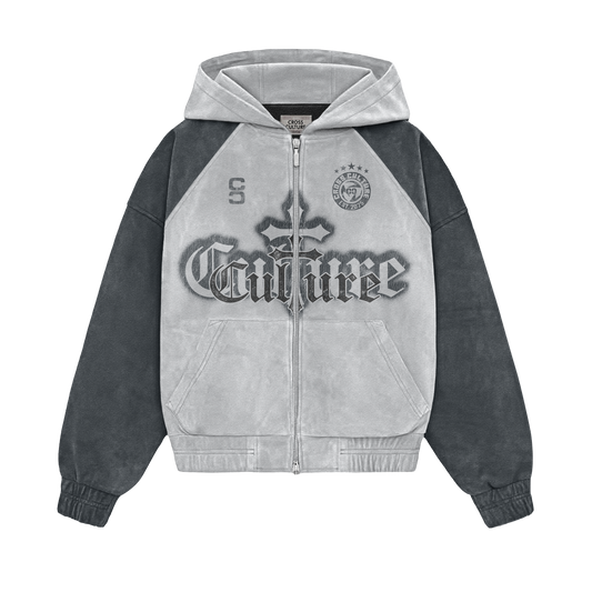 Cross Culture Grey Tracksuit Set