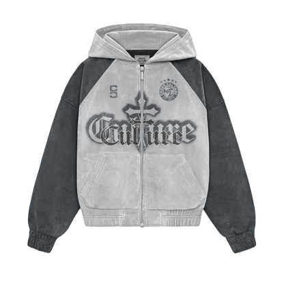 Cross Culture Grey Hoodie