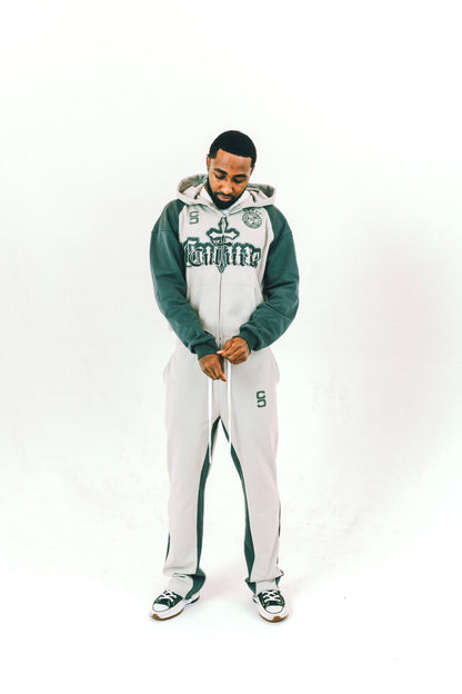 Cross Culture Grey Tracksuit Set